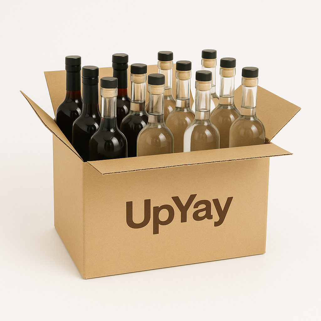 UpYay Pack (12 botellas cualquier sabor - Vino/Vineta/Pisco/Destilado)
